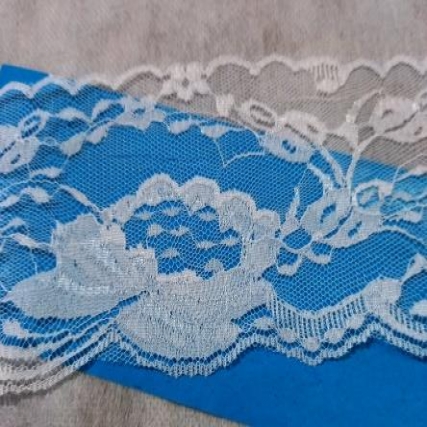 Puntilla de nylon 10 cm x 20 yd